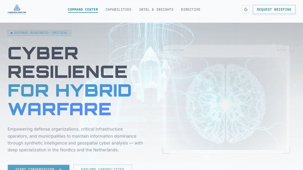 Cyber Resilience Pro — Defense-Grade Cyber Security & Hybrid Warfare ...